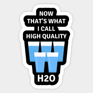 High Quality H2O Sticker